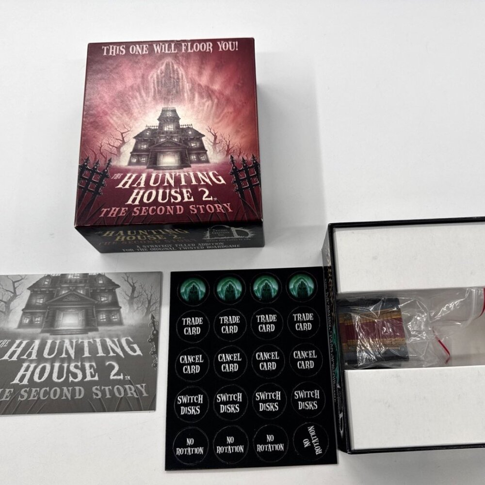 The Haunting House Board Game with 2nd Story Addition Lot Twilight Creation 2004 - Picture 5 of 9